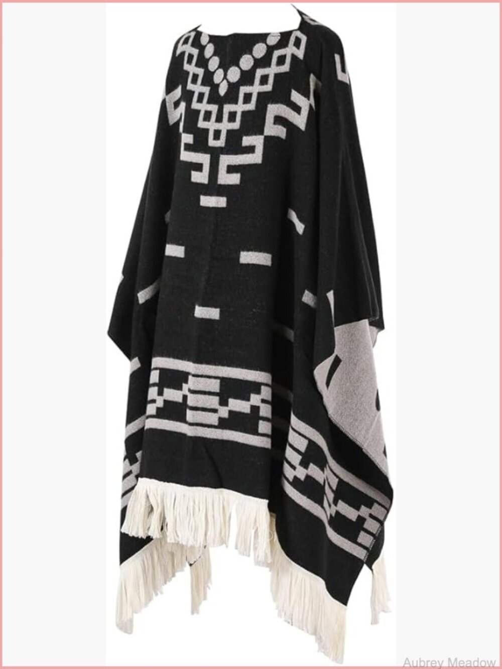 Fashion Travel Shawl Wrap Pullover Poncho Cape Long Blanket Tassels Sweater Top